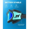 ZIONOR Swim Goggles, G1 MAX Polarized Anti-Fog Swimming Goggles for Men Women(A8 (Polarized + Mirror Blue))