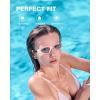 ZIONOR Swim Goggles, G1 SE Swimming Goggles Anti-Fog for Adult Men Women(A4-clear Lens Pink Frame)