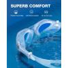 ZIONOR Swim Goggles, G1 SE Swimming Goggles Anti-Fog for Adult Men Women(A7-clearblue Lens Clear Frame)