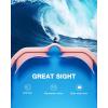 ZIONOR Swim Goggles, G1 SE Swimming Goggles Anti-Fog for Adult Men Women(A9-clearrevopurple Lens Pink Frame)