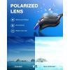 ZIONOR Swim Goggles, G1 Ultra Photochromic Polarized Swimming Goggles Men Women(A0 (Blue  Polarized + Photochromic))