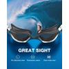 ZIONOR Swim Goggles, G1 Ultra Photochromic Polarized Swimming Goggles Men Women(A1 (Silver  Polarized + Photochromic))