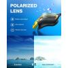 ZIONOR Swim Goggles, G1 Ultra Photochromic Polarized Swimming Goggles Men Women(A3 (Gold  Polarized + Photochromic))