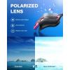 ZIONOR Swim Goggles, G1 Ultra Photochromic Polarized Swimming Goggles Men Women(A5 (Pink  Polarized + Photochromic))