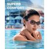ZIONOR Swim Goggles, G1 Ultra Photochromic Polarized Swimming Goggles Men Women(A5 (Pink  Polarized + Photochromic))