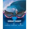 ZIONOR Swim Goggles, G1 Ultra Photochromic Polarized Swimming Goggles Men Women(A5 (Pink  Polarized + Photochromic))