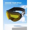 ZIONOR X Ski Snowboard Snow Goggles Replacement Lenses(L1-x Low Light Lens Vlt 89%)
