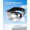 ZIONOR X Ski Snowboard Snow Goggles Replacement Lenses(L2-x Mirror Silver Lens Vlt 9%)