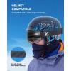 ZIONOR X4 Ski Goggles Magnetic Lens – Snowboard Goggles for Men Women Adult – Snow Goggles Anti-fog UV Protection(A1-vlt 17.9% Black Frame Black Lens)
