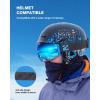 ZIONOR X4 Ski Goggles Magnetic Lens – Snowboard Goggles for Men Women Adult – Snow Goggles Anti-fog UV Protection(A2-vlt 11% Blue Frame Revo Blue Lens)