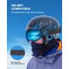 ZIONOR X4 Ski Goggles Magnetic Lens – Snowboard Goggles for Men Women Adult – Snow Goggles Anti-fog UV Protection(B0-blue Frame Sapphire Lens)