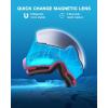 ZIONOR X4 Ski Goggles Magnetic Lens – Snowboard Goggles for Men Women Adult – Snow Goggles Anti-fog UV Protection(B2-red Frame Sakurapink Lens)