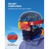 ZIONOR X4 Ski Goggles Magnetic Lens – Snowboard Goggles for Men Women Adult – Snow Goggles Anti-fog UV Protection(B2-red Frame Sakurapink Lens)