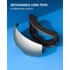 ZIONOR X7 Ski Snowboard Snow Goggles for Men Women Anti-fog UV Protection Spherical Dual Lens Design