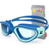 ZIONOR Kids Swim Goggles, G1MINI SE Anti-Fog Swimming Goggles for Kid Child 6-14(A (Clear Lens – Bluegreen))
