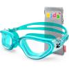 ZIONOR Kids Swim Goggles, G1MINI SE Anti-Fog Swimming Goggles for Kid Child 6-14(A6 (Clear Green Lens – Greenclear))