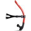 ZIONOR Snorkel Lap Swimming Swimmer Training Diving Snorkeling Comfortable Mouthpiece One-Way Purge Valve for Pool Open Water(C-T1 Swim Snorkel-Red)