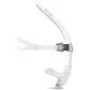 ZIONOR Snorkel Lap Swimming Swimmer Training Diving Snorkeling Comfortable Mouthpiece One-Way Purge Valve for Pool Open Water(T1 Swim Snorkel-White)