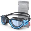 ZIONOR Swim Goggles, G1 MAX Polarized Anti-Fog Swimming Goggles for Men Women(A (Polarized + Bright Smoke))