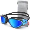 ZIONOR Swim Goggles, G1 MAX Polarized Anti-Fog Swimming Goggles for Men Women(A0 (Polarized + Mirror Blue))