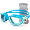 ZIONOR Swim Goggles, G1 SE Swimming Goggles Anti-Fog for Adult Men Women(B3-clear Lens Blue Frame)