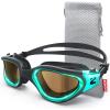 ZIONOR Swim Goggles, G1 Ultra Photochromic Polarized Swimming Goggles Men Women(A4 (Green  Polarized + Photochromic))