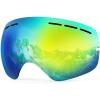 ZIONOR X Ski Snowboard Snow Goggles Replacement Lenses(L2-x Mirror Gold Lens Vlt 7%)