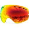 ZIONOR X Ski Snowboard Snow Goggles Replacement Lenses(X Mirror Red Lens Vlt 21%)