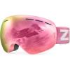 ZIONOR XMINI Kids Ski Goggles – Snowboard Snow Goggles for Boys Girls Youth(A0-pink Frame Grey Revo Pink Lens Vlt 7%)