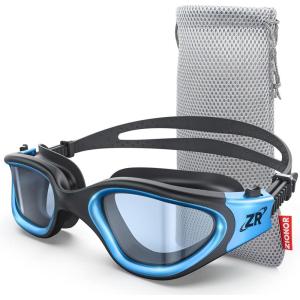 ZIONOR Swim Goggles, G1 MAX Polarized Anti-Fog Swimming Goggles for Men Women(A (Polarized + Bright Smoke))