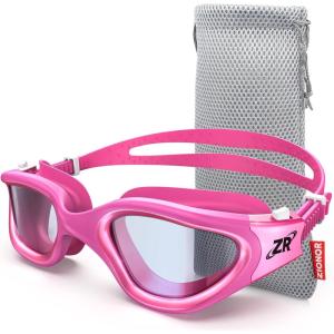 ZIONOR Swim Goggles, G1 MAX Polarized Anti-Fog Swimming Goggles for Men Women(A3 (Polarized + Bright Smoke))