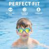 ZIONOR Kids Swim Goggles, 2 Packs G1MINI Polarized Swimming Goggles Girls/Boys(A-polarized Pinkgold + Bluegold)
