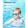 ZIONOR Kids Swim Goggles, 2 Packs G1MINI Polarized Swimming Goggles Girls/Boys(C-polarized Whitegold + Bluegold)