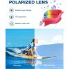 ZIONOR Kids Swim Goggles, 2 Packs G1MINI Polarized Swimming Goggles Girls/Boys(E-polarized Pinkred + Bluesilver)