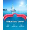 ZIONOR Kids Swim Goggles, G1 MINI UV Protection Anti-Fog Polarized Swimming Goggles for Age 6-14(A3(mirrored Red Lens + Pinkwhite Frame))