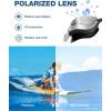 ZIONOR Kids Swim Goggles, G1 MINI UV Protection Anti-Fog Polarized Swimming Goggles for Age 6-14(B0(mirrored Silver Lens + Blackwhite Frame))