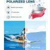 ZIONOR Kids Swim Goggles, G1 MINI UV Protection Anti-Fog Polarized Swimming Goggles for Age 6-14(B1(mirrored Silver Lens + Pinkwhite Frame))