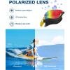 ZIONOR Kids Swim Goggles, G1 MINI UV Protection Anti-Fog Polarized Swimming Goggles for Age 6-14(B3(mirrored Red Lens + Yellowblack Frame))