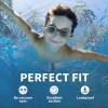 ZIONOR Kids Swim Goggles, G1 MINI UV Protection Anti-Fog Polarized Swimming Goggles for Age 6-14(B5(bright Smoke Lens + Blackwhite Frame))
