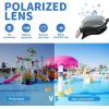 ZIONOR Kids Swim Goggles, G1 MINI UV Protection Anti-Fog Polarized Swimming Goggles for Age 6-14(B5(bright Smoke Lens + Blackwhite Frame))