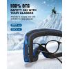 ZIONOR Ski Goggles, X12 100% OTG Snow Goggles Detachable Lens for Men Women Adult(A2-grey Frame Blue Cylindrical Lens Vlt 22% S2)