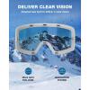 ZIONOR Ski Goggles, X12 100% OTG Snow Goggles Detachable Lens for Men Women Adult(A2-grey Frame Blue Cylindrical Lens Vlt 22% S2)