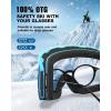 ZIONOR Ski Goggles, X12 100% OTG Snow Goggles Detachable Lens for Men Women Adult(A4-blue Frame Sapphire Cylindrical Lens Vlt 11% S3)