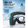 ZIONOR Ski Goggles, X12 100% OTG Snow Goggles Detachable Lens for Men Women Adult(A5-green Frame Green Cylindrical Lens Vlt 17% S3)