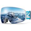 ZIONOR Ski Goggles, X12 100% OTG Snow Goggles Detachable Lens for Men Women Adult(A3-grey Frame Silver Toric Lens Vlt 10% S3)