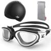 ZIONOR G1 SE Swim Goggles with Swim Cap Anti-fog Swimming Goggles for Men Women