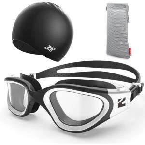 ZIONOR G1 SE Swim Goggles with Swim Cap Anti-fog Swimming Goggles for Men Women
