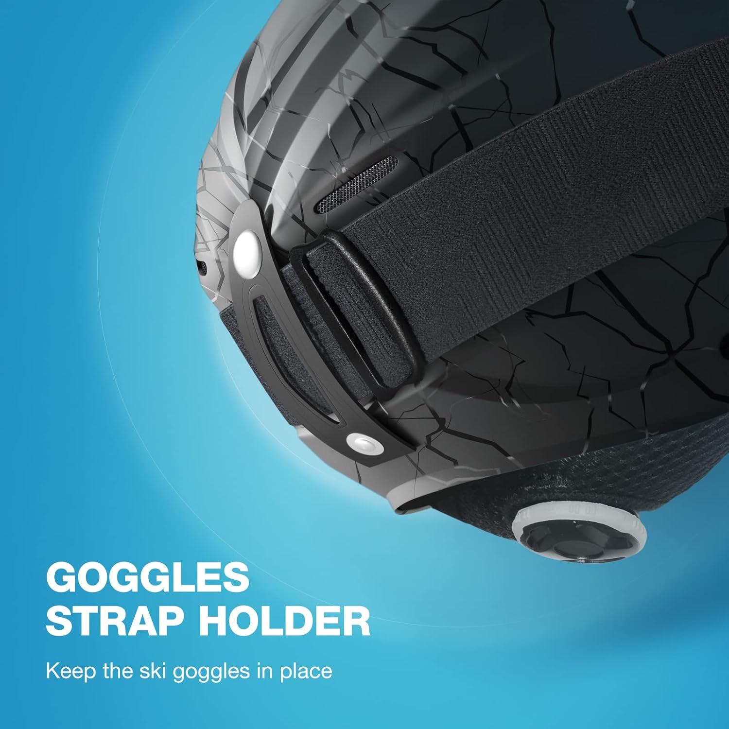 imageZIONOR Lagopus H1 Ski Snowboard Helmet for Men Women Air Flow Control Adjustable Fit