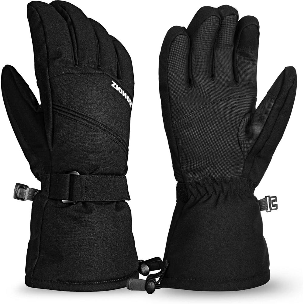 imageZIONOR Ski Gloves Waterproof Snow Gloves with 3M Thinsulate Insulation Touchscreen Snowboard Snowmobile Gloves for Men Women