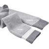 ZIONOR 2 Pack Ski Snow Socks High Knee Merino Wool Warm Plush Padded Elastic Fast Dry for Men Women Skiing Snowboarding